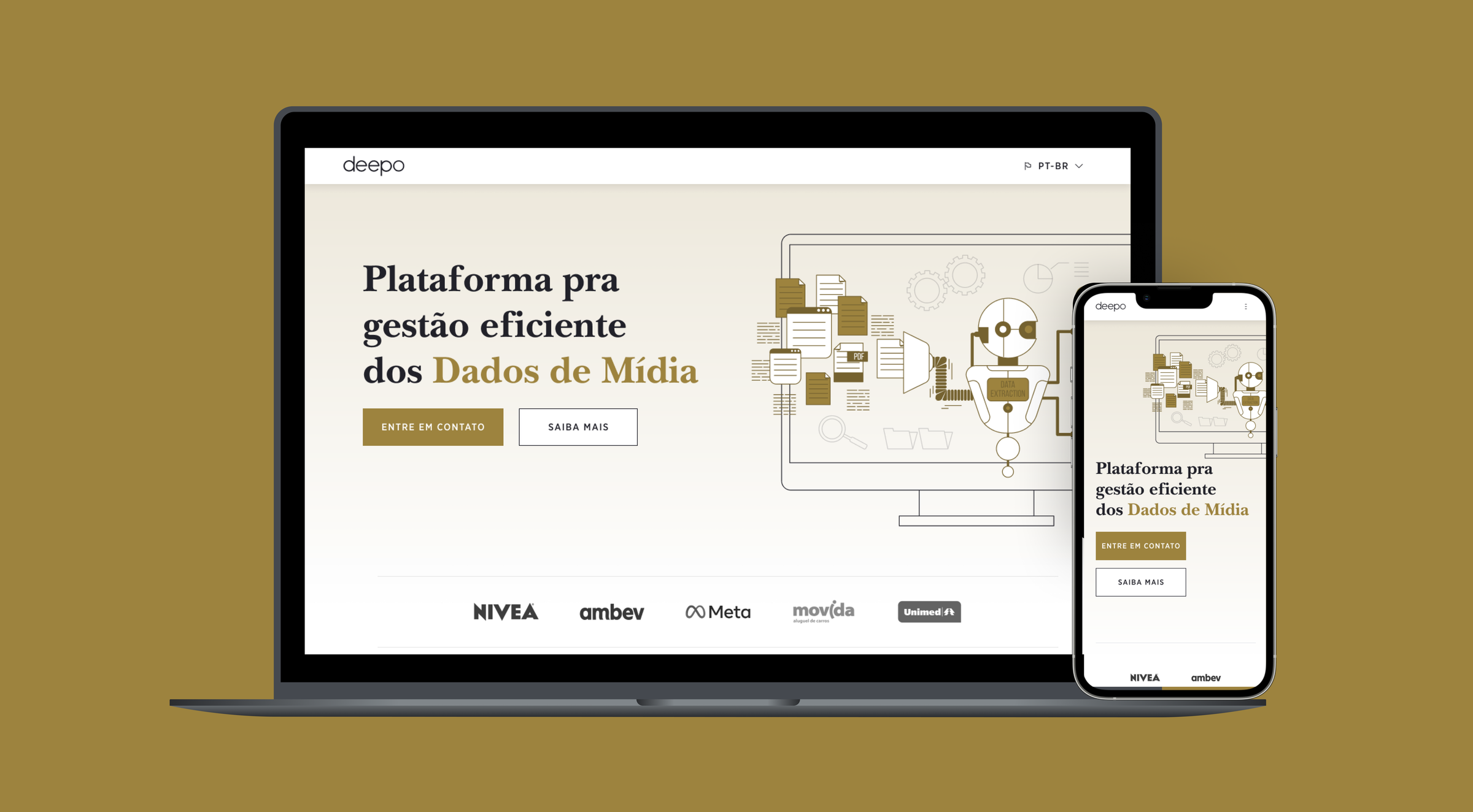Deepo • One Page de Apresentação