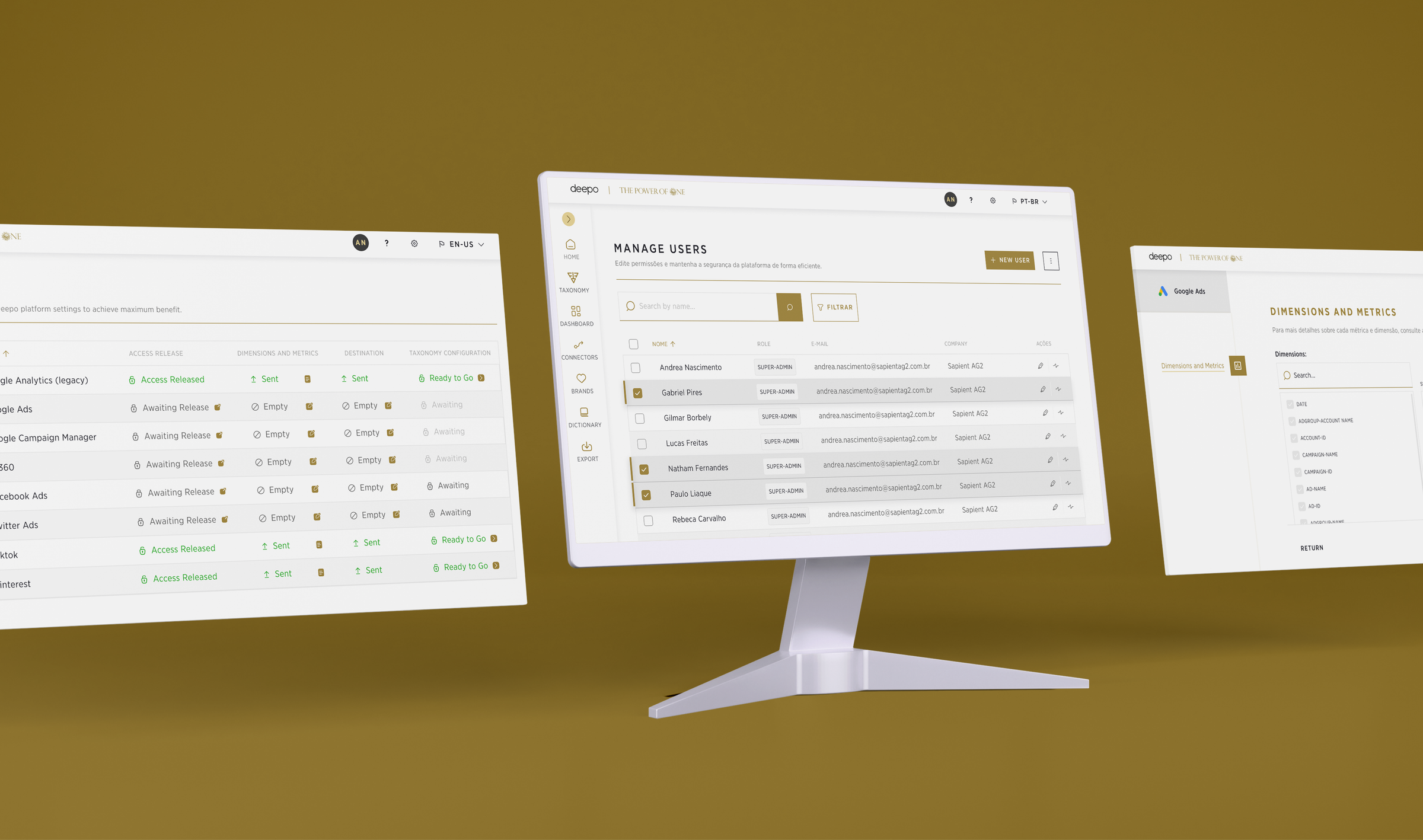 Deepo • Redesign da plataforma